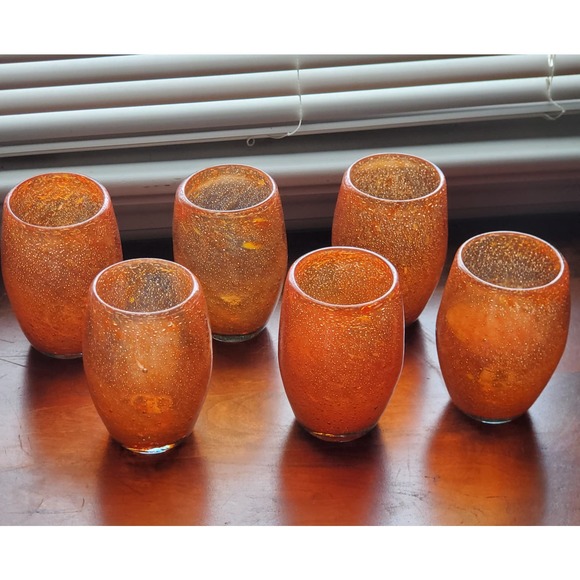Vintage Handblown Pitcher and 6 Tumblers Set - Picture 4 of 6
